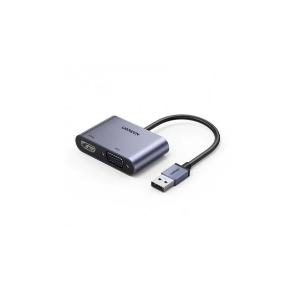 Adaptateur Ugreen USB-A 3.0 Mâle vers HDMI / VGA (20518)