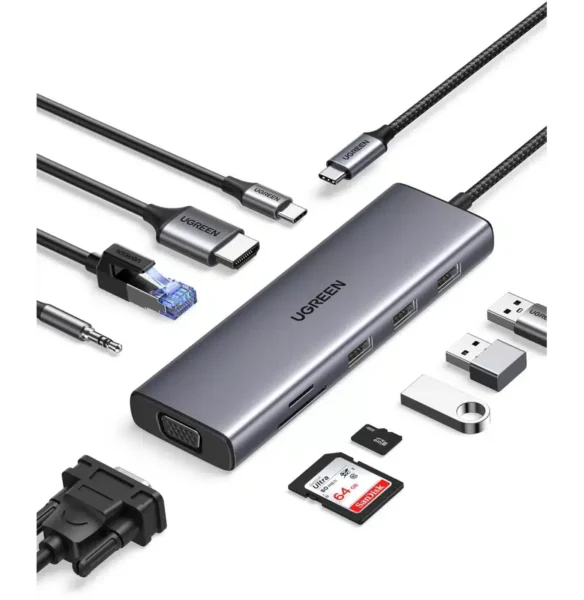 HUB UGREEN USB-C 10 EN 1 (15601)
