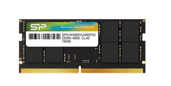 Barette mèmoire Silicon Power 16 GB – DDR5-4800 CL40 SODIM (SP016GBSVU480F02)