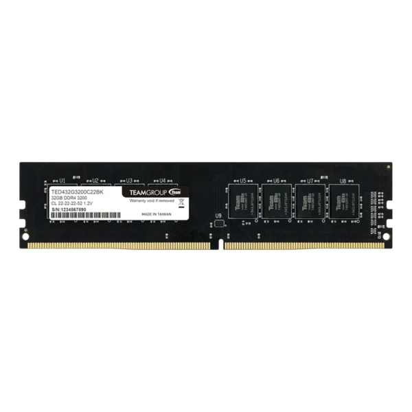 Barrette mémoire de bureau UDDIM DDR4 TEAM ELITE 16 Go 3200 CL22 (TED416G3200C2201)