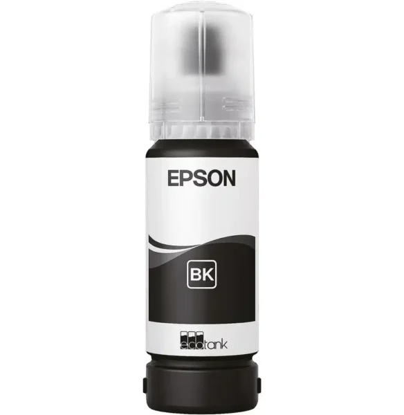 Epson 108 Noir – Bouteille d’encre Epson EcoTank d’origine (C13T09C14A)