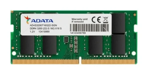 Barrette mémoire ADATA SO-DIMM 32GB DDR4 3200MHz – PC Portable (AD4S320032G)