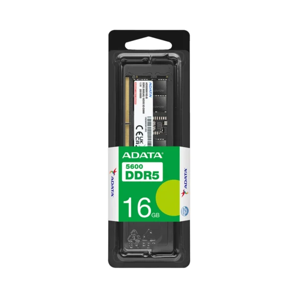 Barrette mémoire ADATA SO-DIMM 16GB DDR5-5600MHz – PC Portable (AD5S560016G-S)