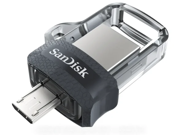Clé USB SanDisk Ultra m3.0 double connectique micro-USB et USB 3.0 – 32 Go (SDDD3-032G-G46)