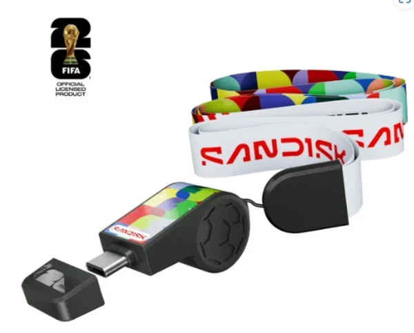 Clé USB-C SanDisk Coupe du Monde FIFA 2026 – 64 Go (SDCZIA-064G-G46)