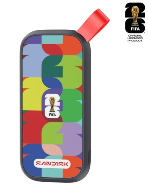 SANDISK 1TB Portable SSD, FIFA World Cup 2026 (SDSSDE30F-1T00-G25)
